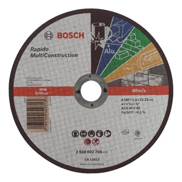 Bosch KAPSKIVA RAPIDO 180X1,6MM MULTICONSTRUCT