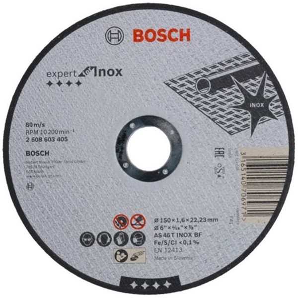 Bosch KAPSKIVA EXP INOX 150X1,6MM LIGE