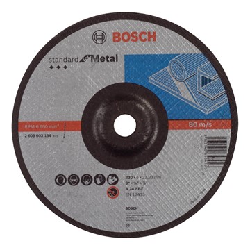 Bosch SLIPSKIVA METALL 230X6MM INBUKT STD