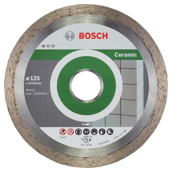 Bosch DIAMANTSKIVA STD CERAMIC 125X22,23 10ST