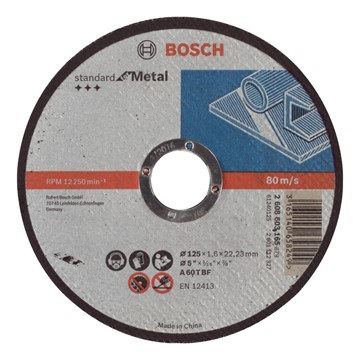 Bosch KAPSKIVA METALL 125X1,6MM STD