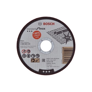Bosch KAPSKIVA INOX 115X1,6MM STD