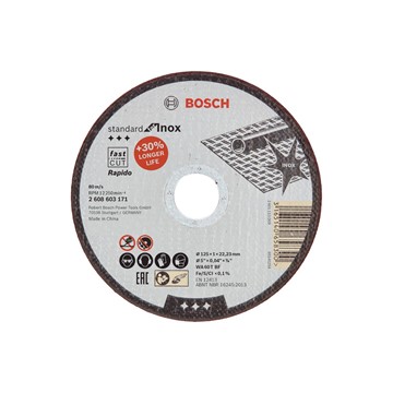 Bosch KAPSKIVA INOX 125X1,0MM STD