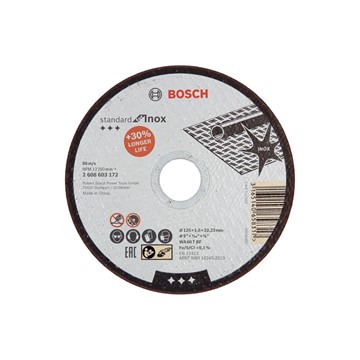 Bosch KAPSKIVA INOX 125X1,6MM STD