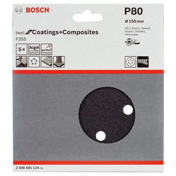 Bosch SLIPRONDELL EXC BS 6H K80 150MM 5ST