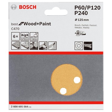 Bosch SLIPRONDELL EXC RWT K60/120/242 125MM 6ST