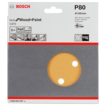 Bosch SLIPPAPPER BOSCH C470 BEST FOR WOOD AND PAINT EXCENTERSLIP