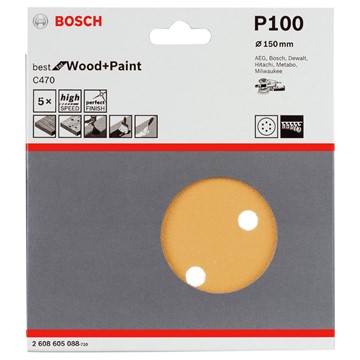 Bosch SLIPPAPPER BOSCH C470 BEST FOR WOOD AND PAINT EXCENTERSLIP