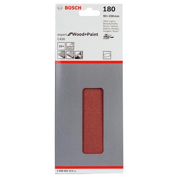 Bosch PLANSLIPPAPPER RW U/H K180 93X230MM 10ST