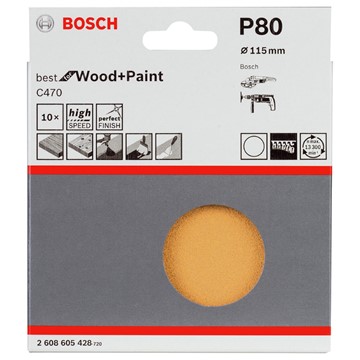 Bosch SLIPPAPPER BOSCH C470 BEST FOR WOOD AND PAINT