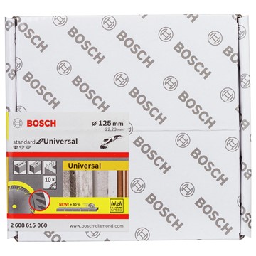 Bosch DIAMANTSKIVA STD UNIV 125X22,23MM 10ST