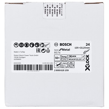 Bosch FIBERSLIPSKIVA BOSCH X-LOCK R574 BEST FOR METAL