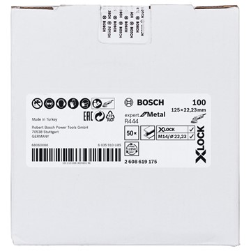 Bosch FIBERSLIPSKIVA BOSCH X-LOCK R444 EXPORT FOR METAL