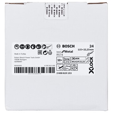 Bosch FIBERSLIPSKIVA BOSCH X-LOCK R574 BEST FOR METAL