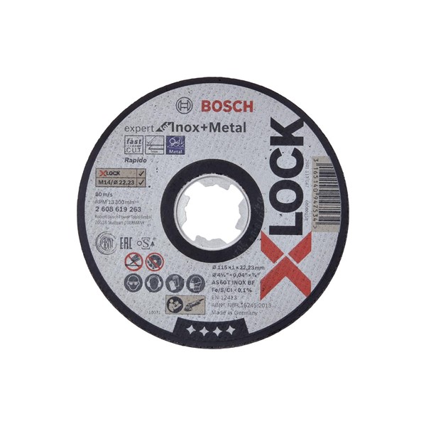 Bosch KAPSKIVA BOSCH X-LOCK EXPERT FOR INOX AND METAL