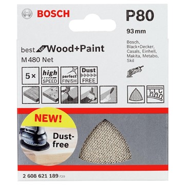 Bosch SLIPPAPPER BOSCH M480 BEST FOR WOOD AND PAINT DELTASLIPAR