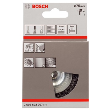 Bosch SKIVSTÅLBORSTE VÅGF 75X0,3X6MM