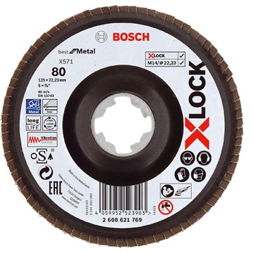 Bosch LAMELLSLIPSKIVA BOSCH X-LOCK X571 BEST FOR METAL