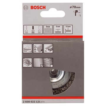 Bosch SKIVBORSTE VÅGFORMAD 70X0,3X10MM INOX6MM
