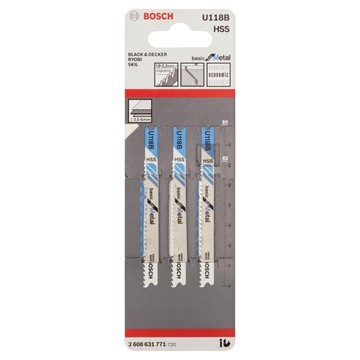 Bosch STICKSÅGBLAD U118B 3ST