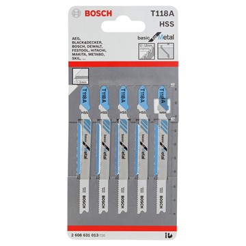 Bosch Sticksågblad 67/92mm T118A 5p