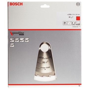 Bosch CIRKELSÅGKLINGA SPEEDL W 210X30X2,6MM 30T