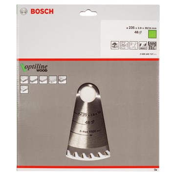 Bosch CIRKELSÅGKLINGA 235X30MM T48 OPTILINE