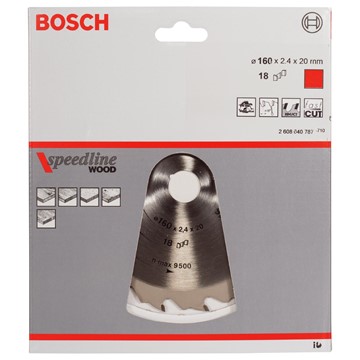 Bosch CIRKELSÅGKLINGA SPEEDL WOOD 160X20MM T18