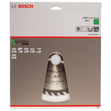 Bosch CIRKELSÅGKLINGA OPTILINE 210X30MM T36
