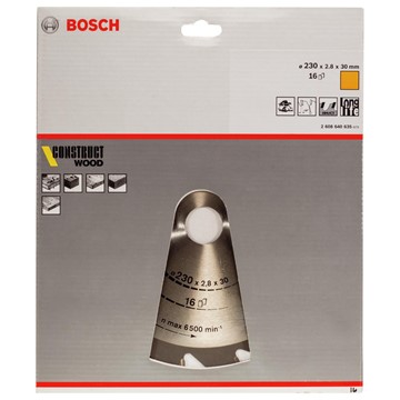 Bosch CIRKELSÅGKLINGA 230X30MM T16 CONSTR WOOD