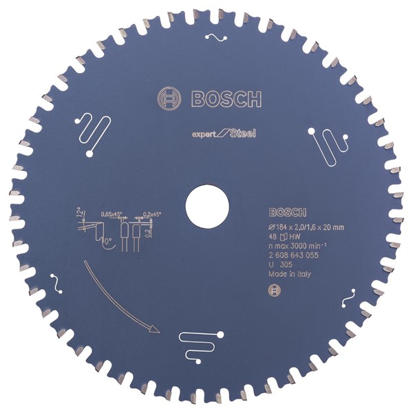 Bosch CIRKELSÅGKLINGA EXP STEEL 184X20MM 48T