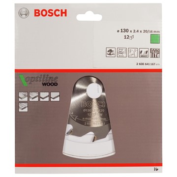 Bosch CIRKELSÅGKLINGA 130X2,4X20/16MM12T OPTIL