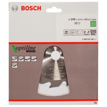 Bosch CIRKELSÅGKLINGA 140X2,4X20/12,7MM12T OPT