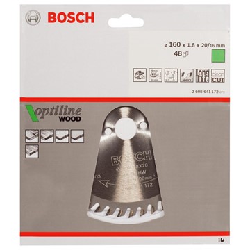 Bosch CIRKELSÅGKLINGA 160X1,8X20/16MM48T OPTIL