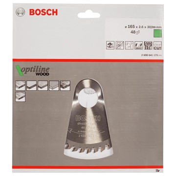 Bosch CIRKELSÅGKLINGA 165X2,6X30MM48T OPTILINE