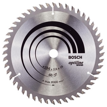 Bosch CIRKELSÅGKLINGA 184X2,6X16MM48T OPTILINE