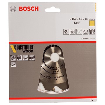 Bosch CIRKELSÅGKLINGA 150X2,4X20/16 12T CONS W
