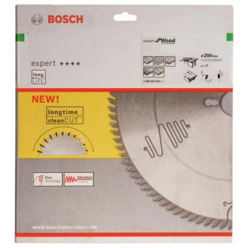 Bosch CIRKELSÅGKLINGA 250X3,2X30MM60T EXP WOOD