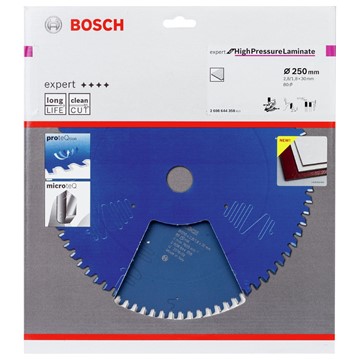 Bosch CIRKELSÅGKLINGA 250X30X2,8 80TEXP B HPL