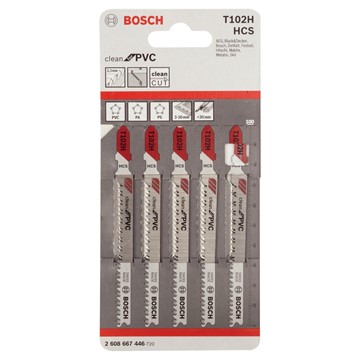 Bosch STICKSÅGBLAD BOSCH T 102 H CLEAN FOR PVC