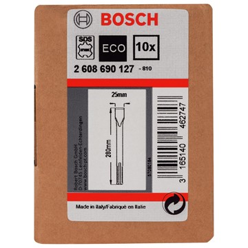 Bosch FLATMEJSEL 25X280MM 10ST SDS-MAX