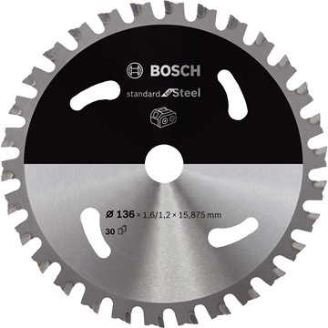 Bosch CIRKELSÅGKLINGA ACCU STD STÅL 136X16X30T