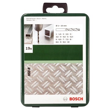 Bosch BORRSET HSS-R 1-10MM 19ST