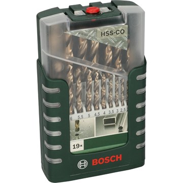 Bosch METALLBORRSET HSS-CO 1-10MM 19ST GL