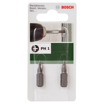 Bosch BITS PH1 25MM STANDARD 2ST