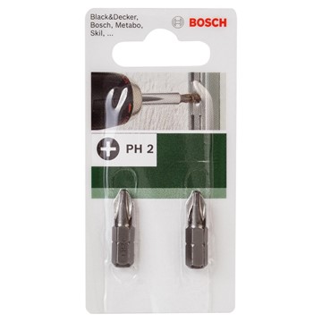 Bosch BITS PH2 25MM STANDARD 2ST