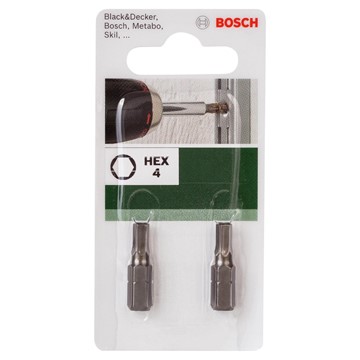 Bosch BITS IS4 25MM 1/4 2ST STANDARD