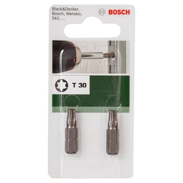 Bosch BITS T30 25MM STANDARD 2ST