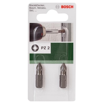 Bosch BITS PZ2 25MM STANDARD 2ST