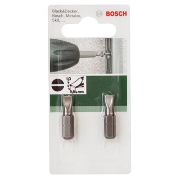Bosch BITS LS 1,0X5,5 25MM 1/4 2ST